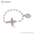 bracelet-47 Xuping Virgin Mary design + bracelet en perles de perles